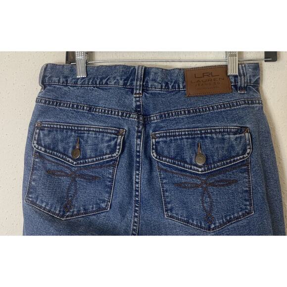 Lauren Jeans Co LRL Ralph Classic Boot Cut Denim Mid Rise Womens Blue Jeans 4 - Picture 8 of 14